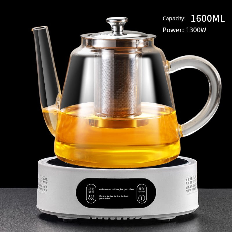 Glass Teapot Water Kettle Punch Tea Cooker