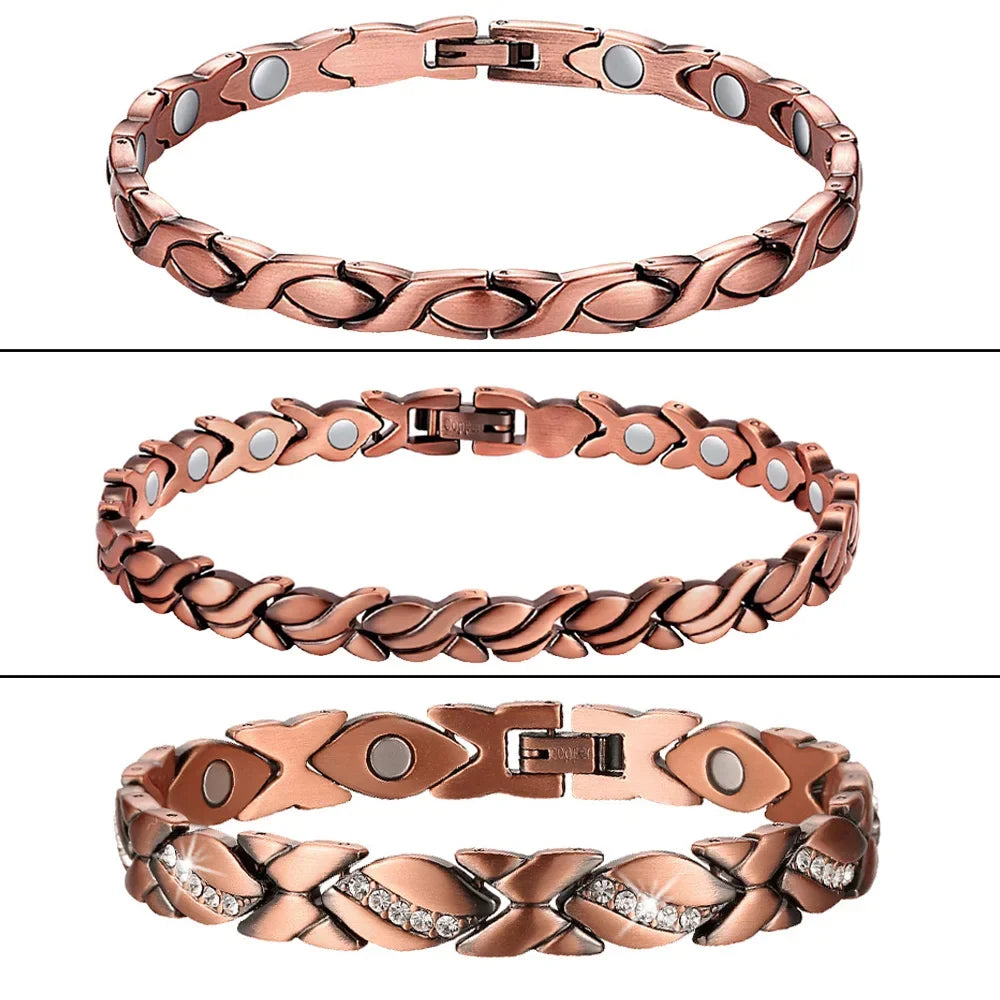 Women Pure Copper Magnetic Bracelet