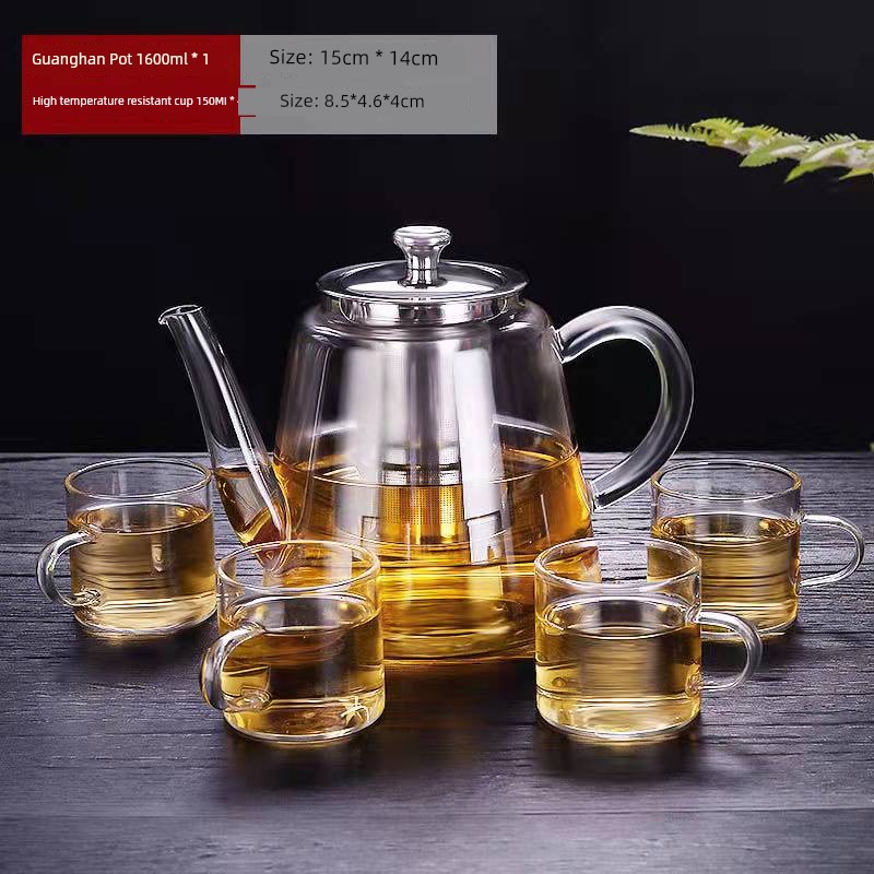 Glass Teapot Water Kettle Punch Tea Cooker