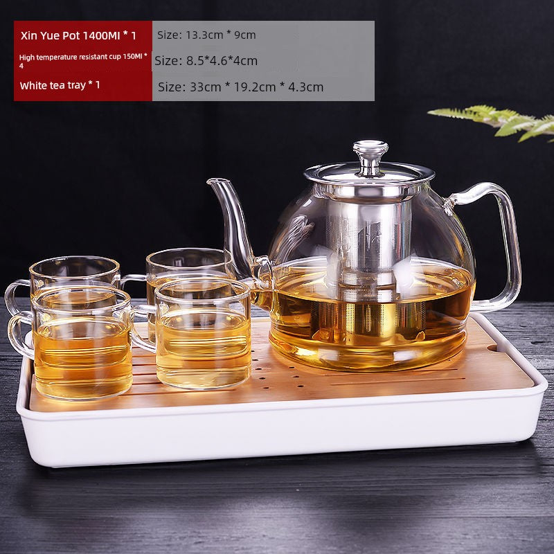 Glass Teapot Water Kettle Punch Tea Cooker