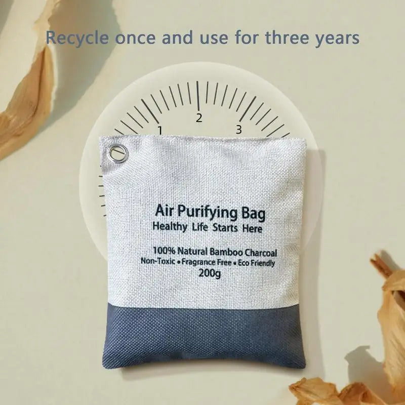 Natural Bamboo Charcoal Air Purifying Bags Activated Charcoal Odor Absorber