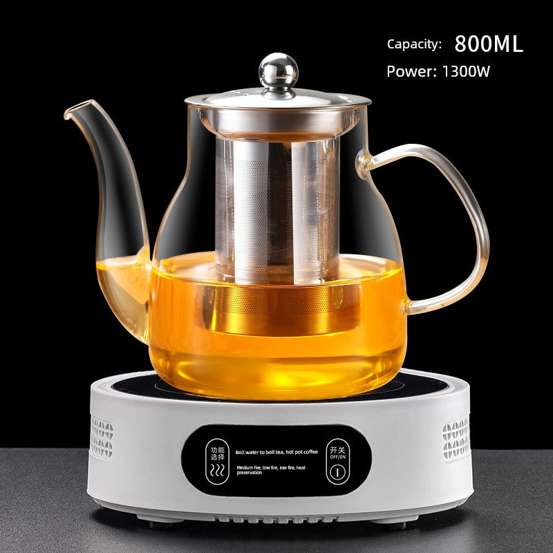 Glass Teapot Water Kettle Punch Tea Cooker