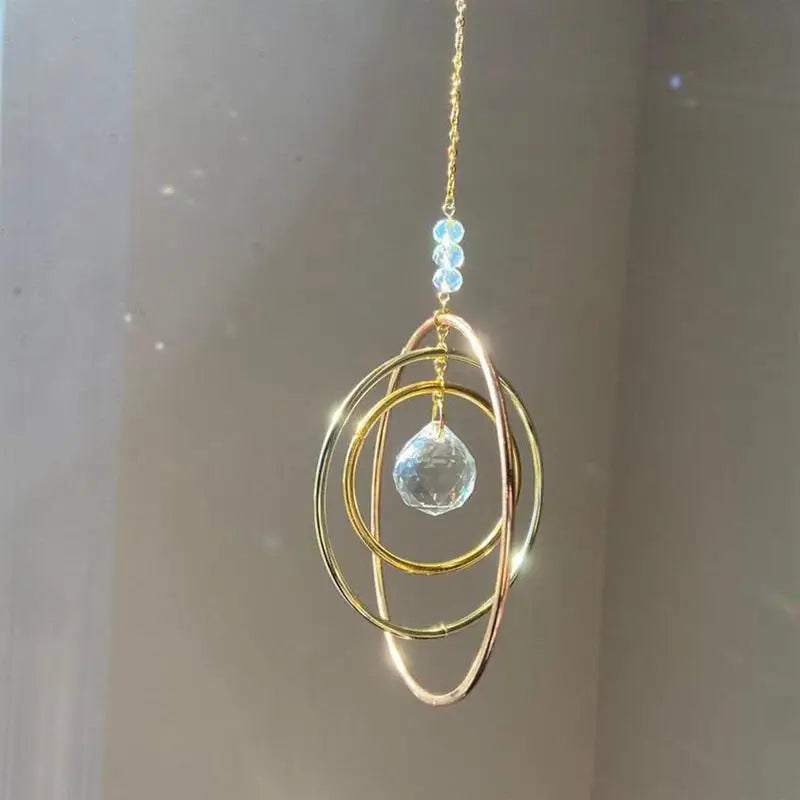 Crystal Wind Chimes Sun Catchers Hanging Pendant
