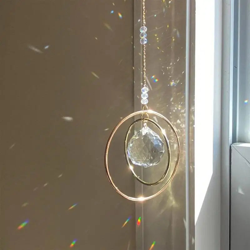 Crystal Wind Chimes Sun Catchers Hanging Pendant