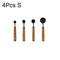 4Pcs Black S