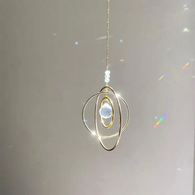 Crystal Wind Chimes Sun Catchers Hanging Pendant